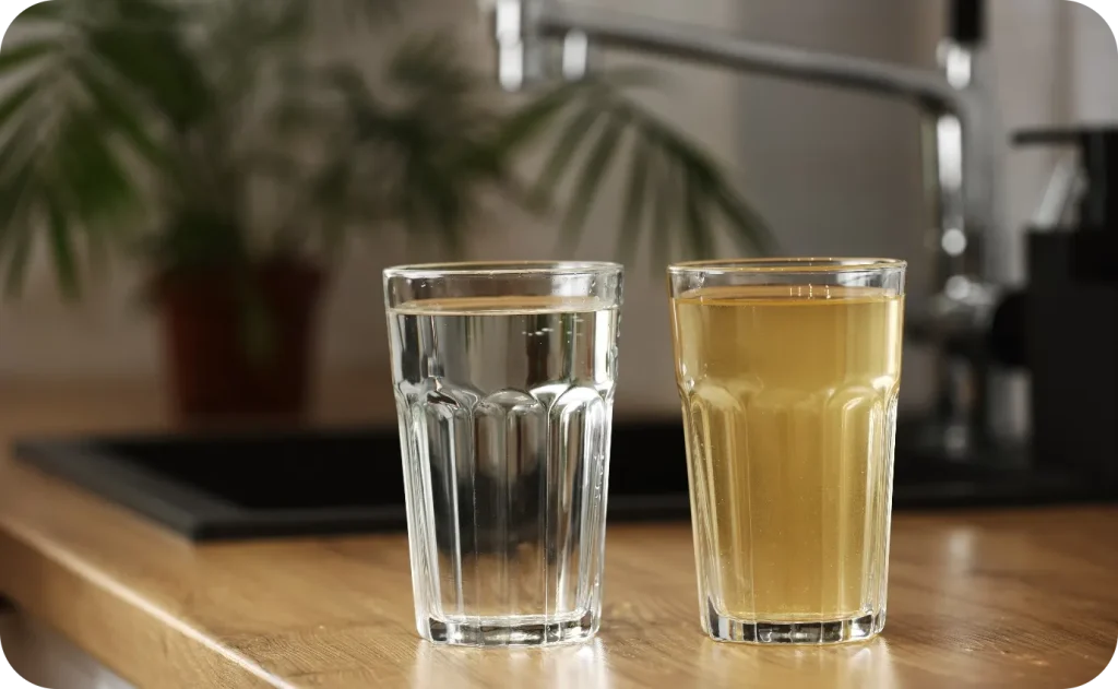 Whole-house water filtration system that treats water to drinkable condition