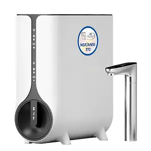 Under-sink reverse osmosis drinking water system with smart digital faucet