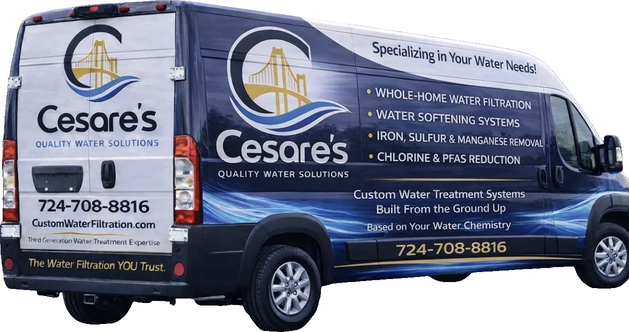 Cesare&rsquo;s Quality Water Solutions wrapped service van