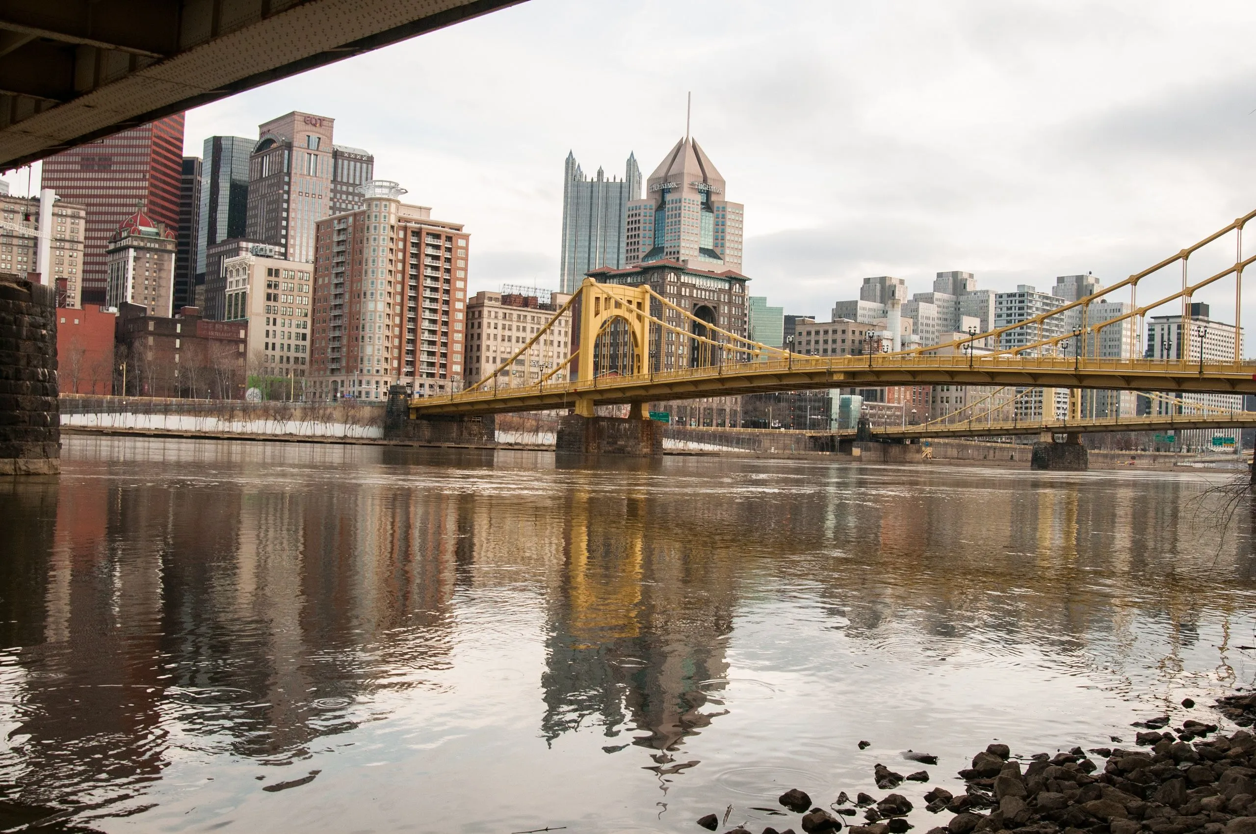 Roberto Clemente Bridge over the Allegheny River in Pittsburgh