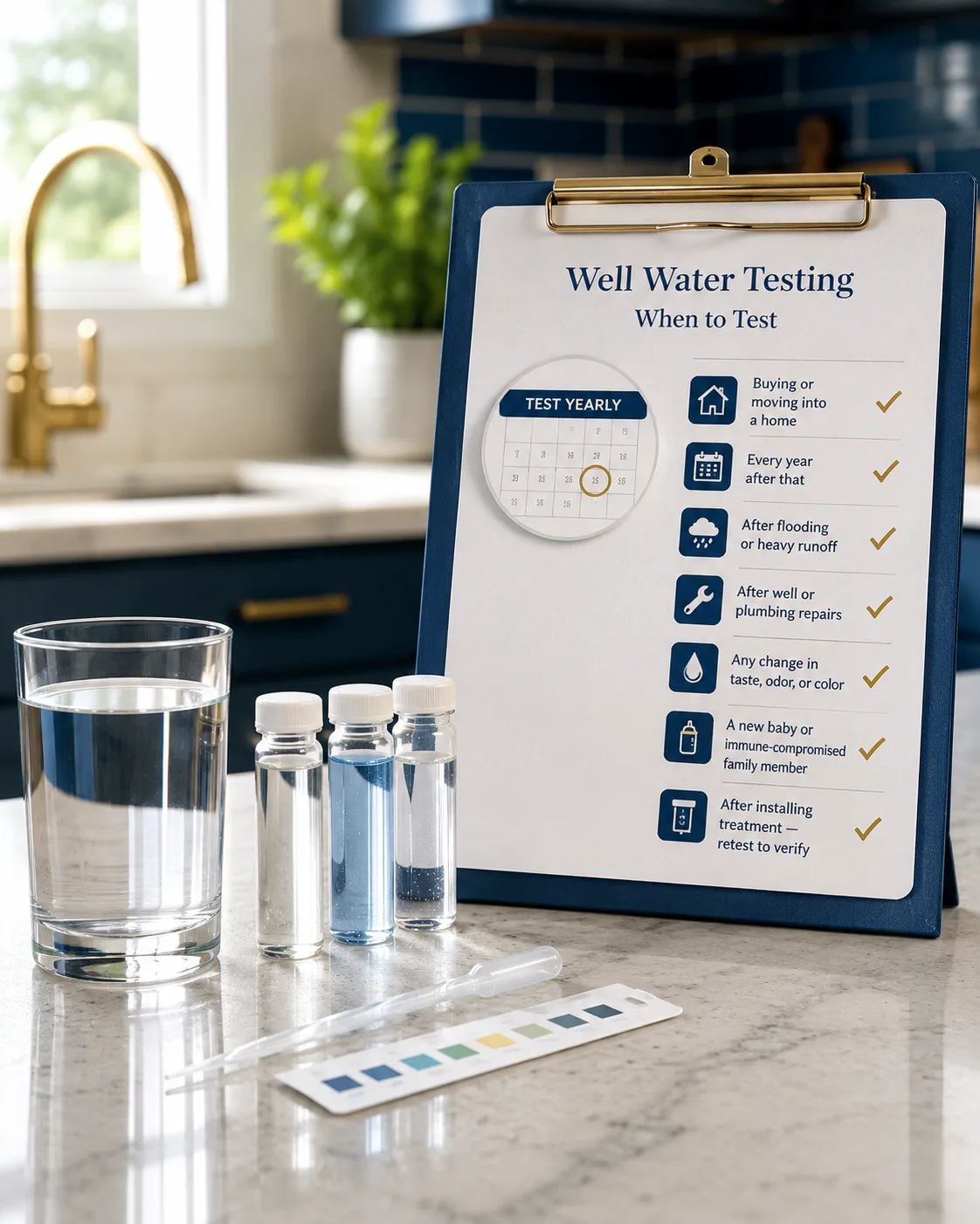 Deciding when to test well water in Southwestern Pennsylvania